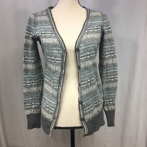 Telluride Lambs Wool Blend Cardigan Size Small